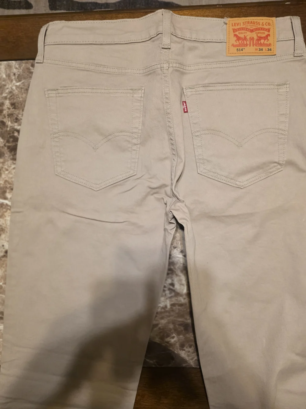 Levi's Men's Straight Jeans in Light Khaki